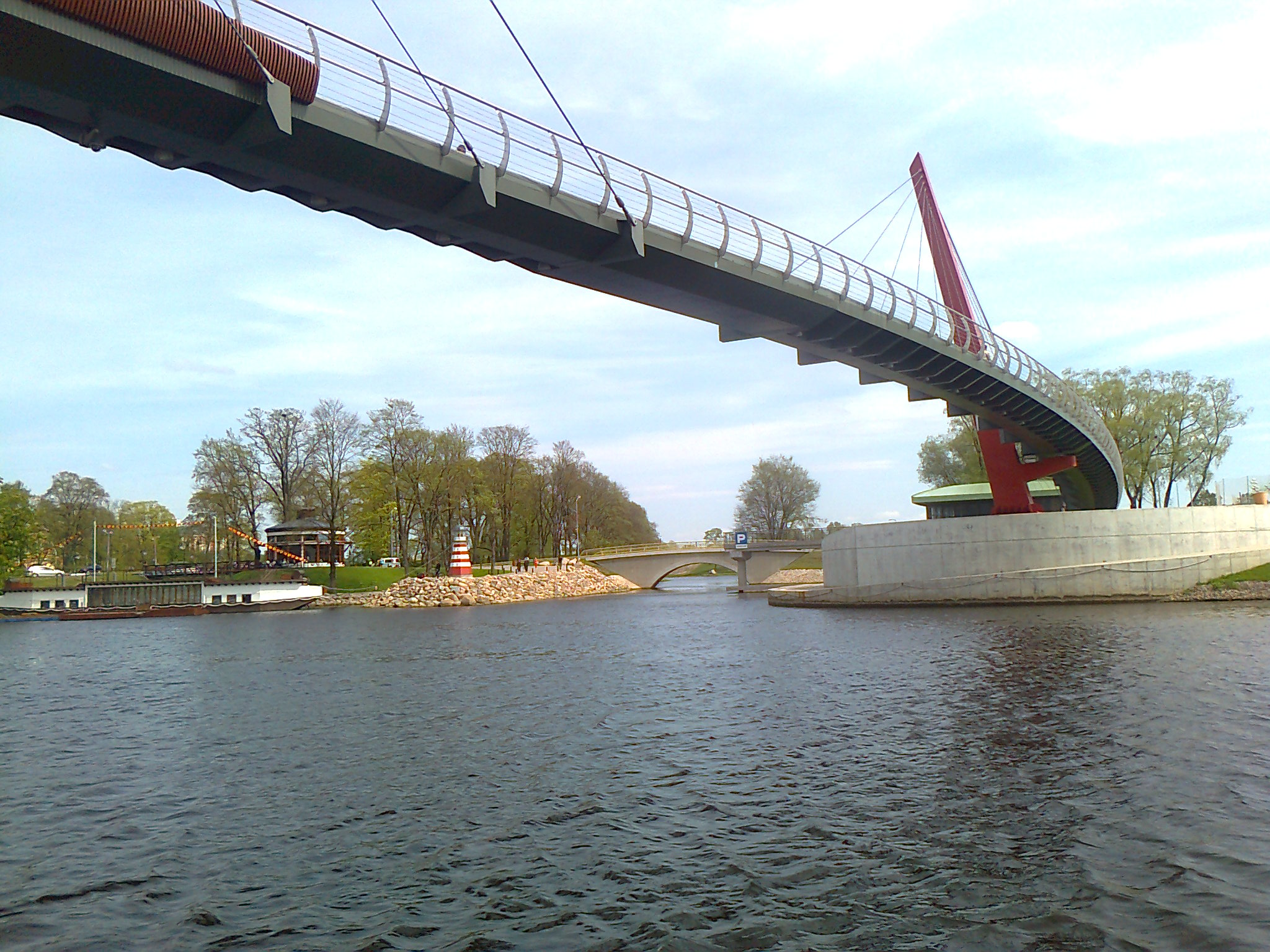 кривой мост в Елгаве